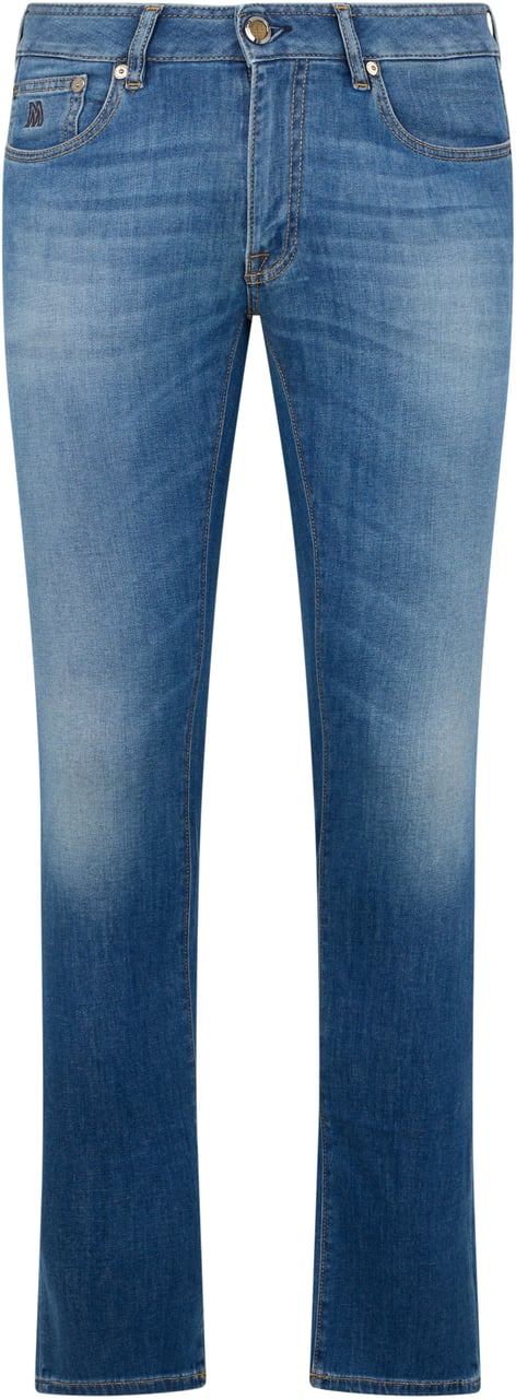 Moorer Straight men jeans Blauw