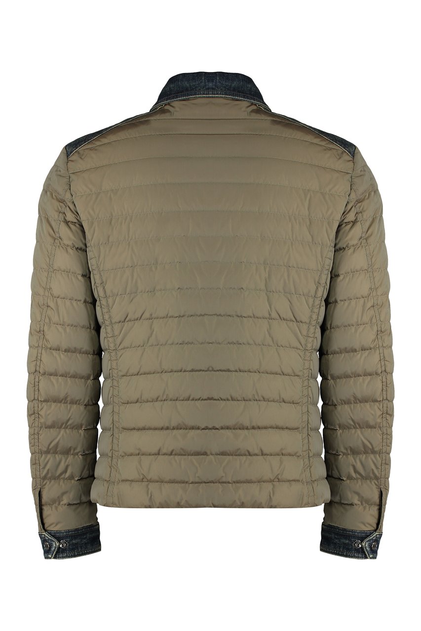 Moorer Crespi Denim inserts down jacket Bruin