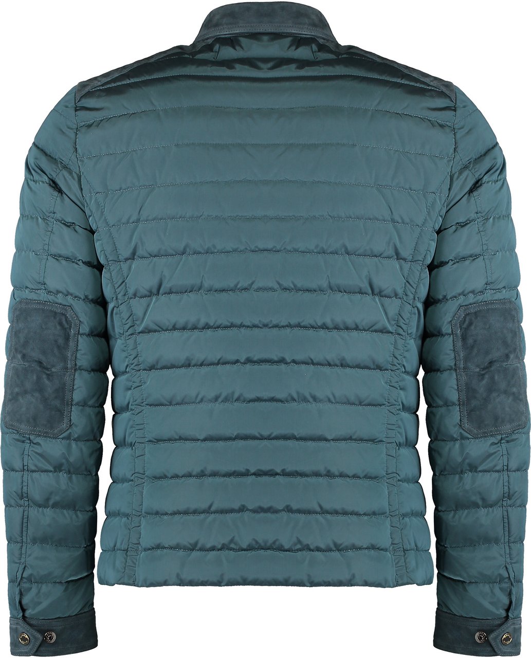 Moorer Crespi Denim inserts down jacket Blauw