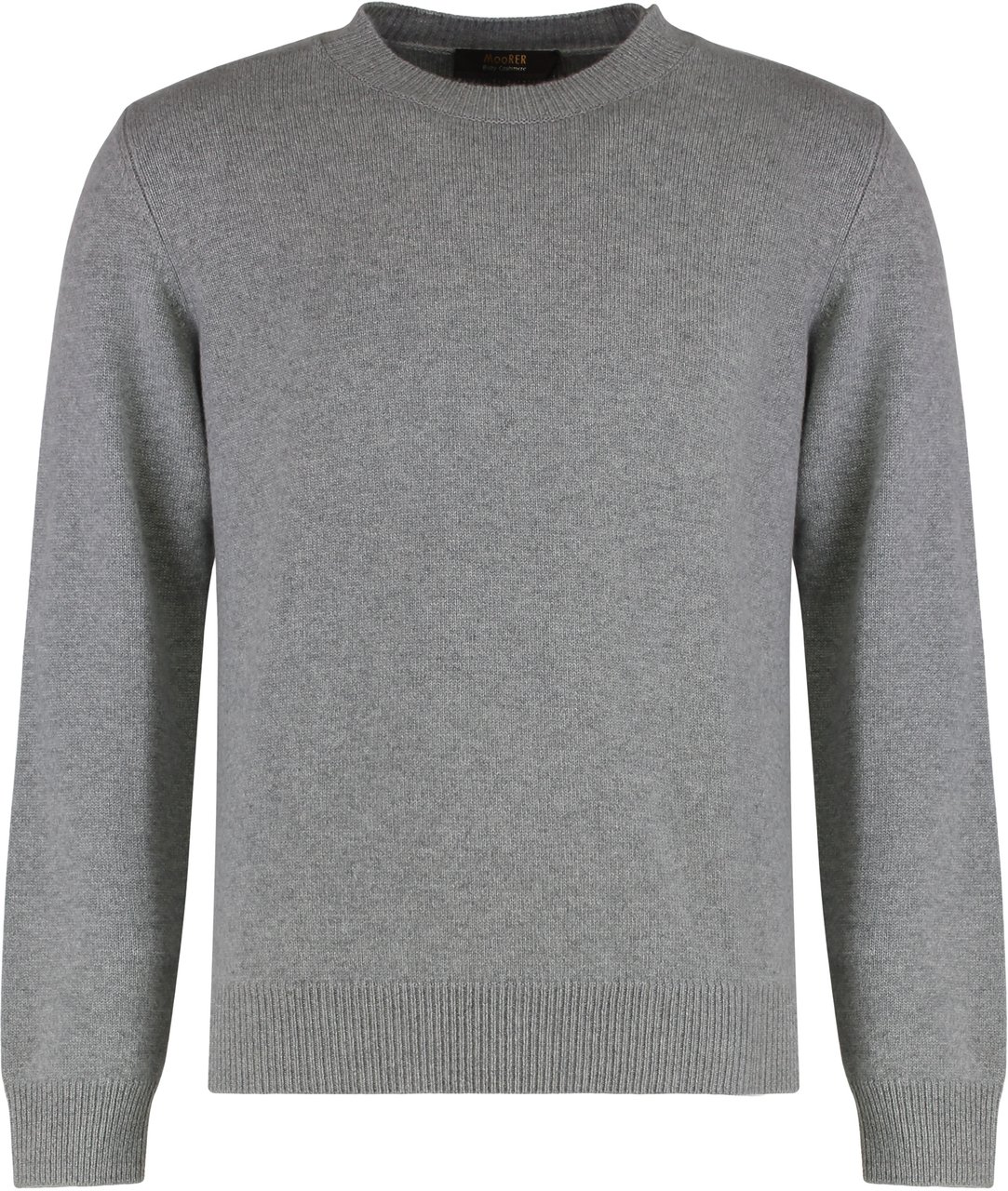 Moorer Crew neck sweater in cotton blend Grijs
