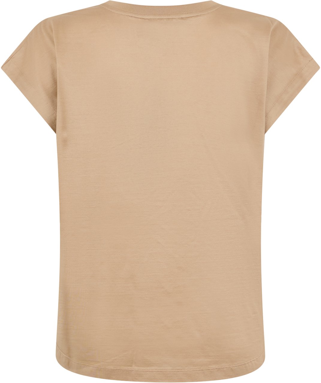 Moorer Beige T-shirt with short sleeves and a casual and versatile design. Neutraal