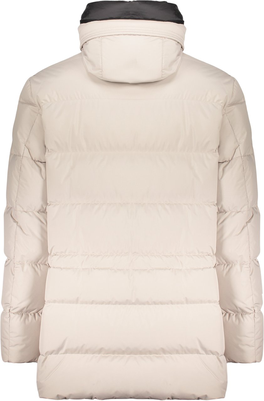 Moorer Down jacket with modern hood Beige