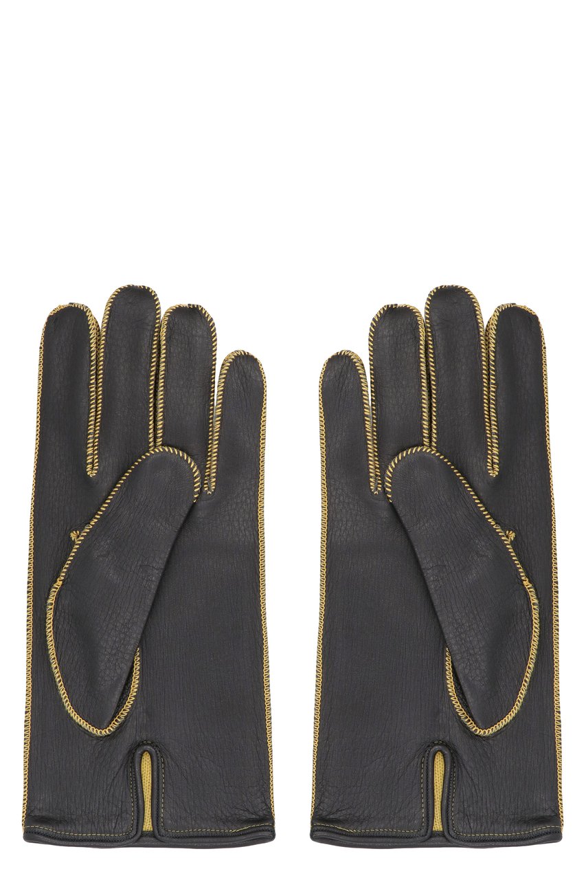 Moorer Derek leather gloves Zwart
