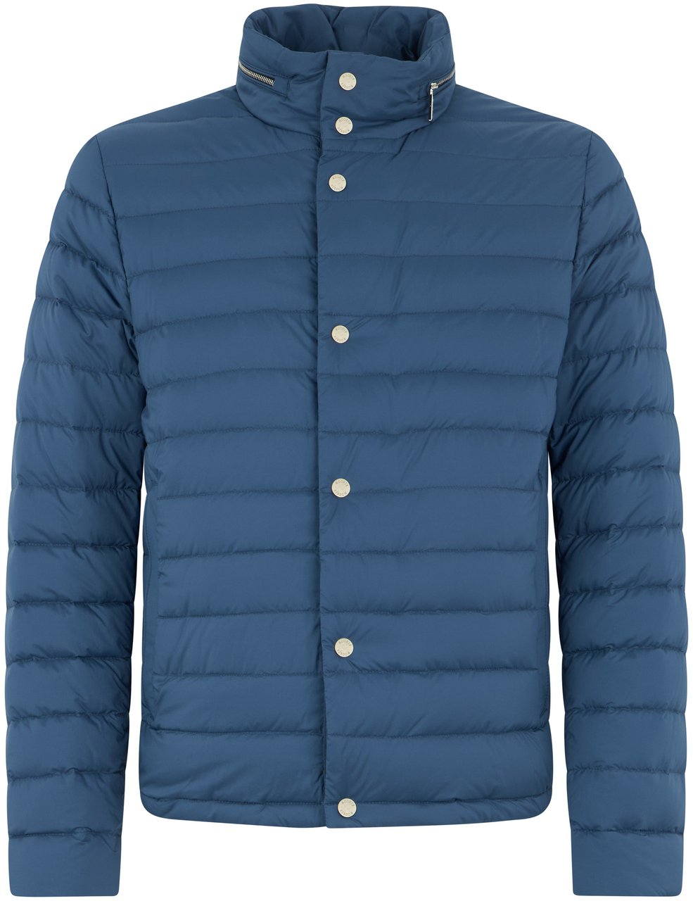 Moorer Minimalist blue jacket for any occasion Blauw