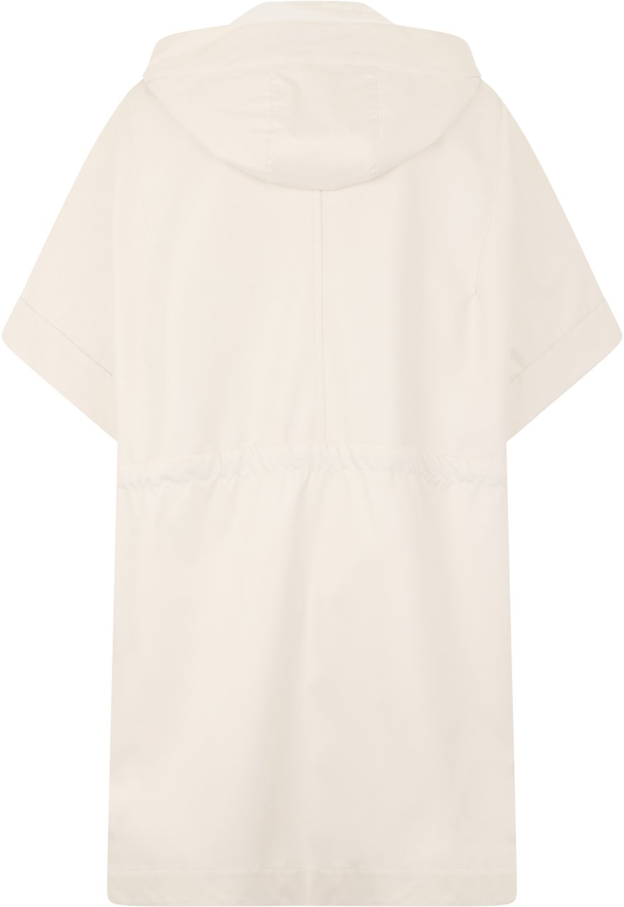 Moorer Sand-colored cape with short sleeves, versatile design Neutraal