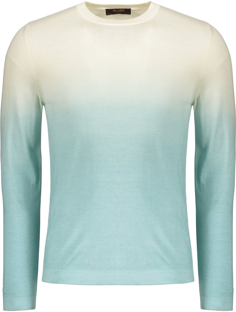 Moorer Wool blend t-shirt Blauw