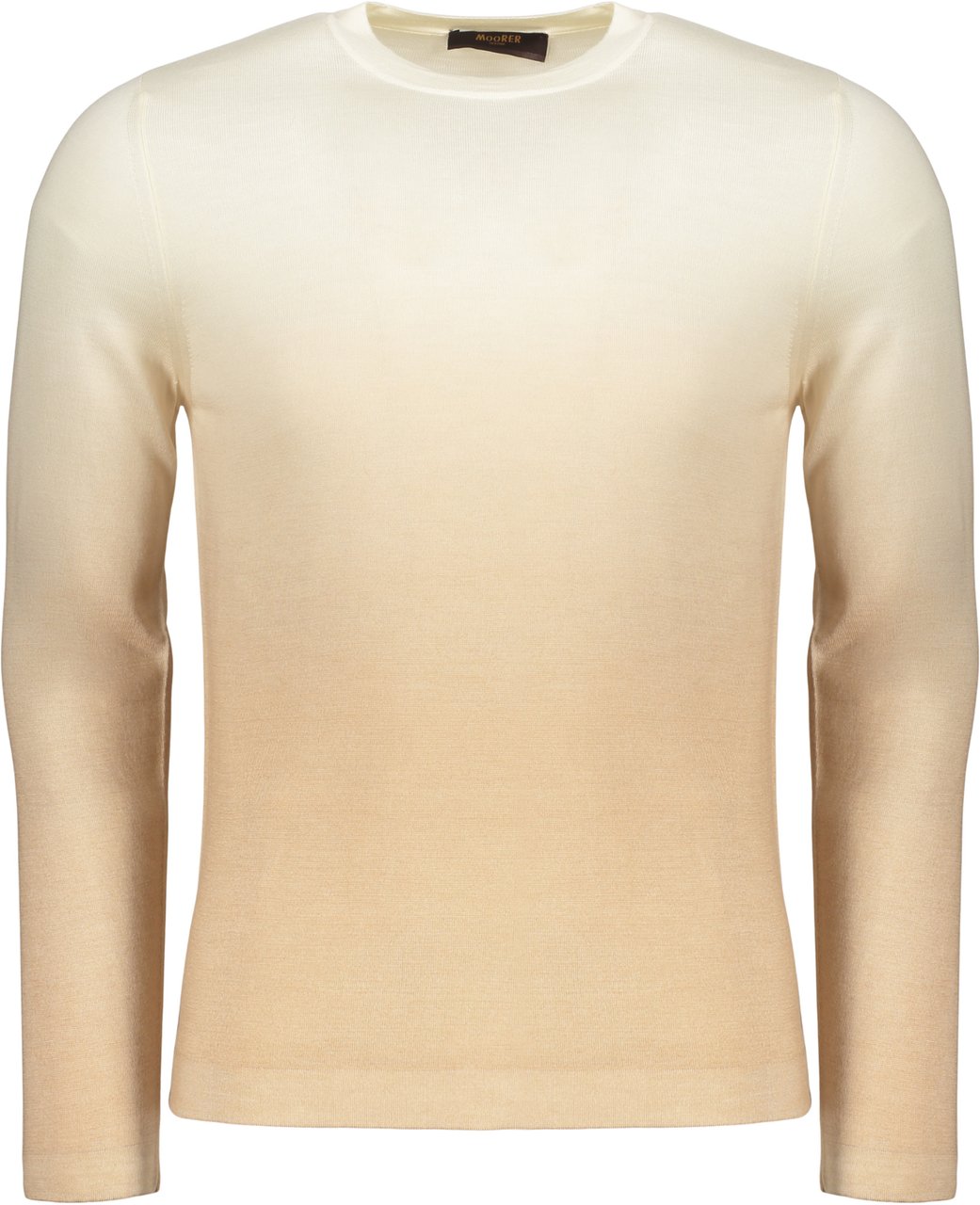 Moorer Wool blend t-shirt Neutraal