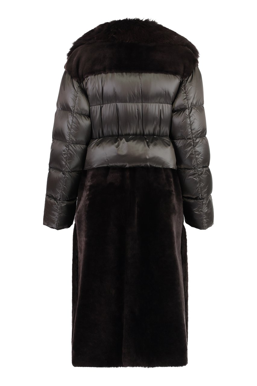 Moorer Duero fur and leather jacket Bruin