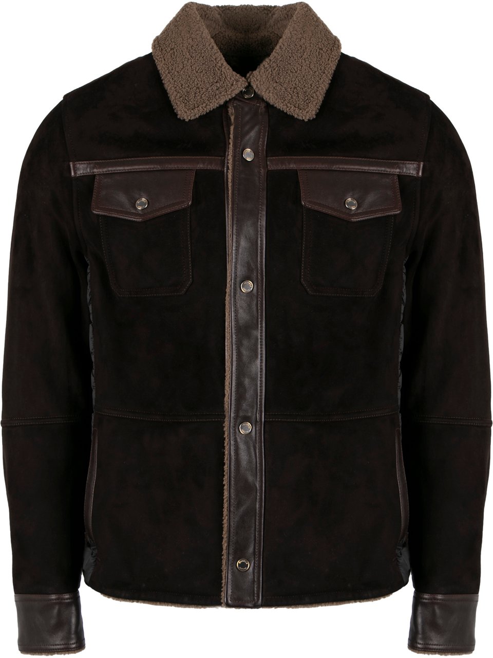 Moorer Duilio suede jacket Bruin