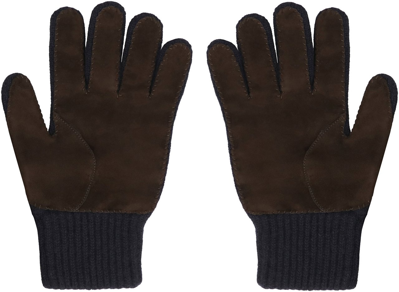 Moorer Easton Cashmere gloves Blauw