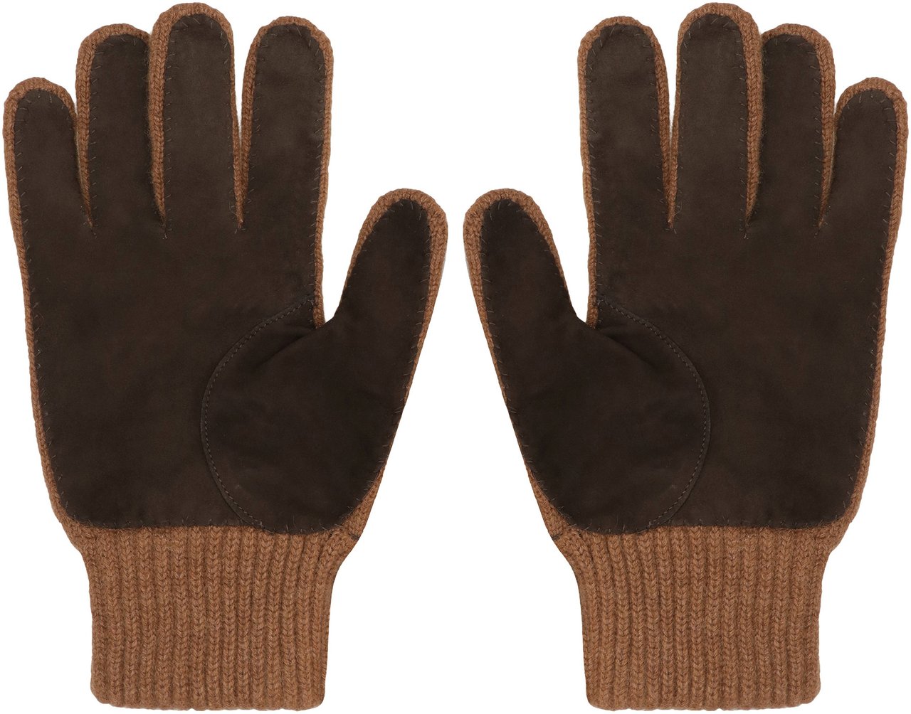 Moorer Easton Knitted gloves Bruin