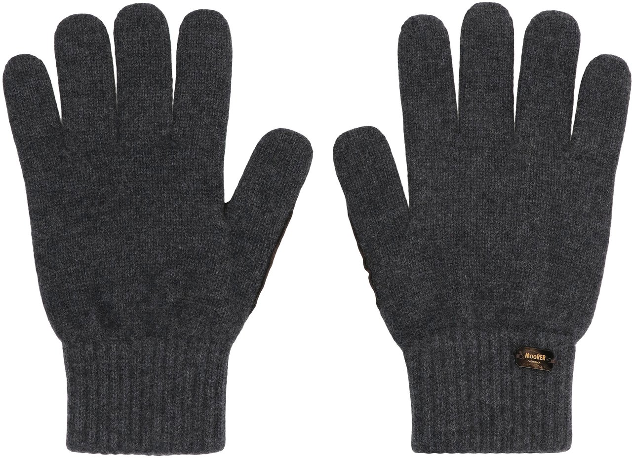 Moorer Easton Knitted gloves Grijs