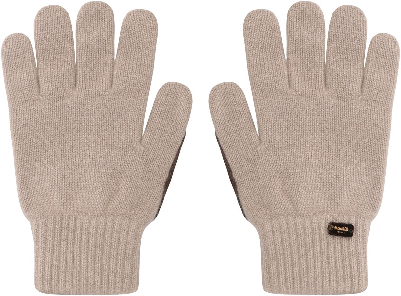 Moorer Easton Knitted gloves Beige