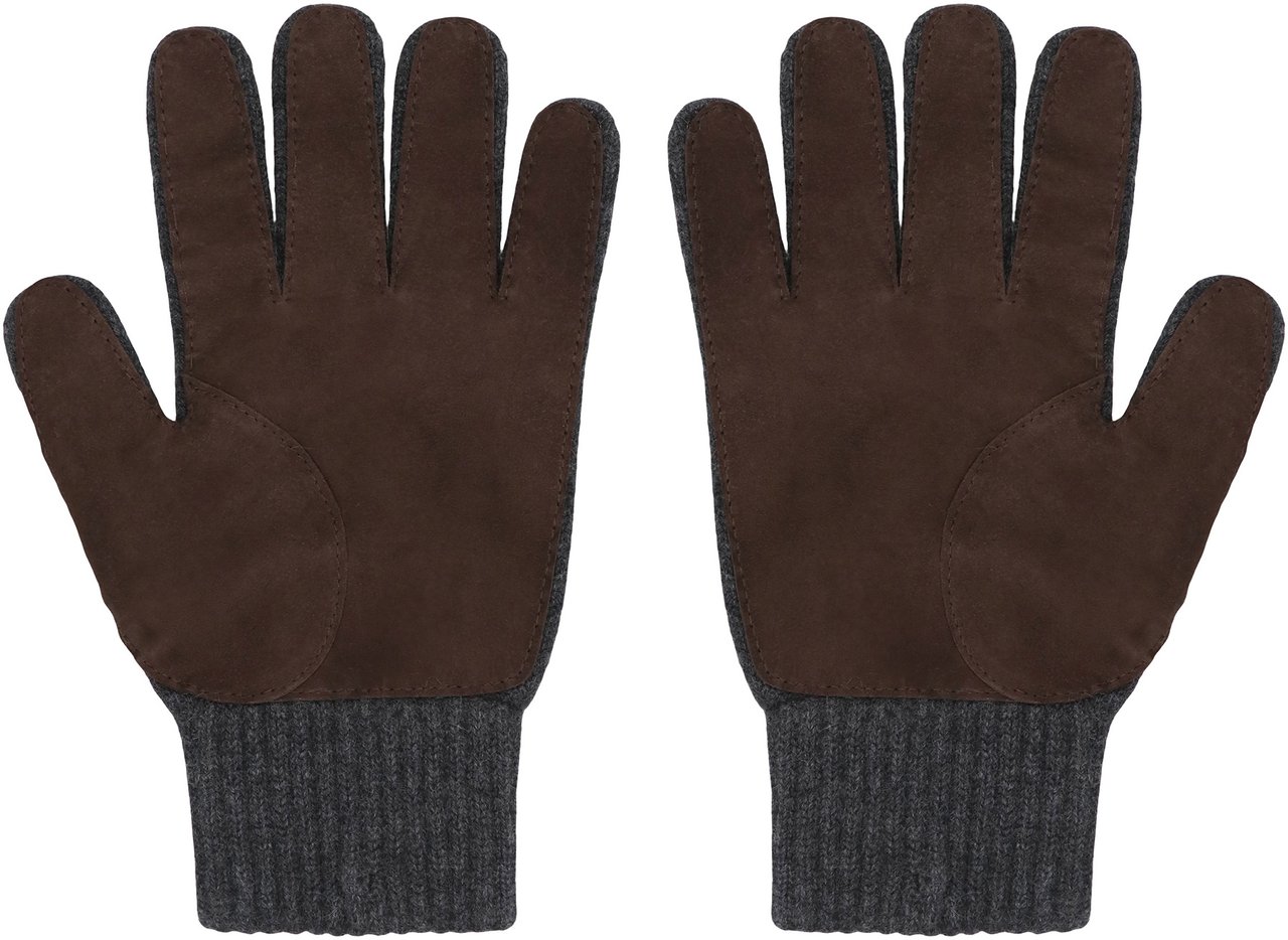 Moorer Easton Knitted gloves Grijs