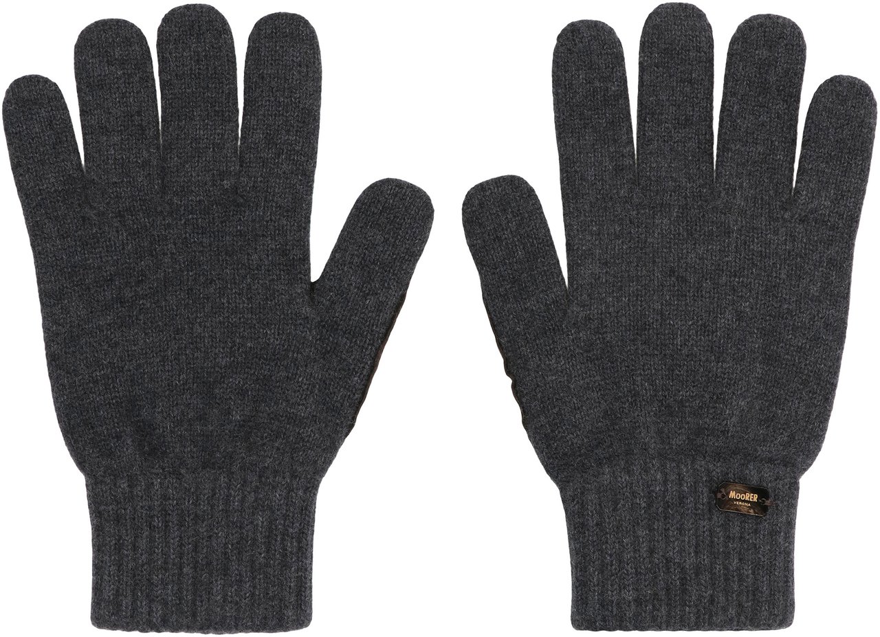 Moorer Easton Knitted gloves Grijs