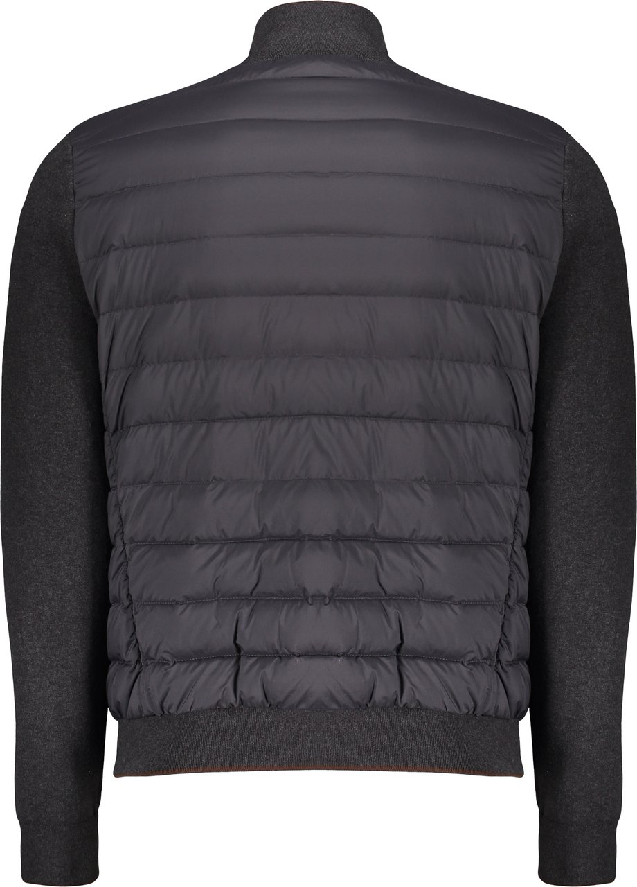 Moorer Padded bomber jacket Grijs
