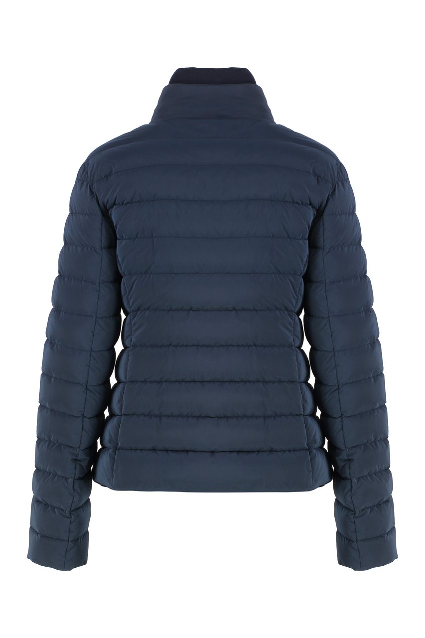 Moorer Elene snap button fastening down jacket Blauw