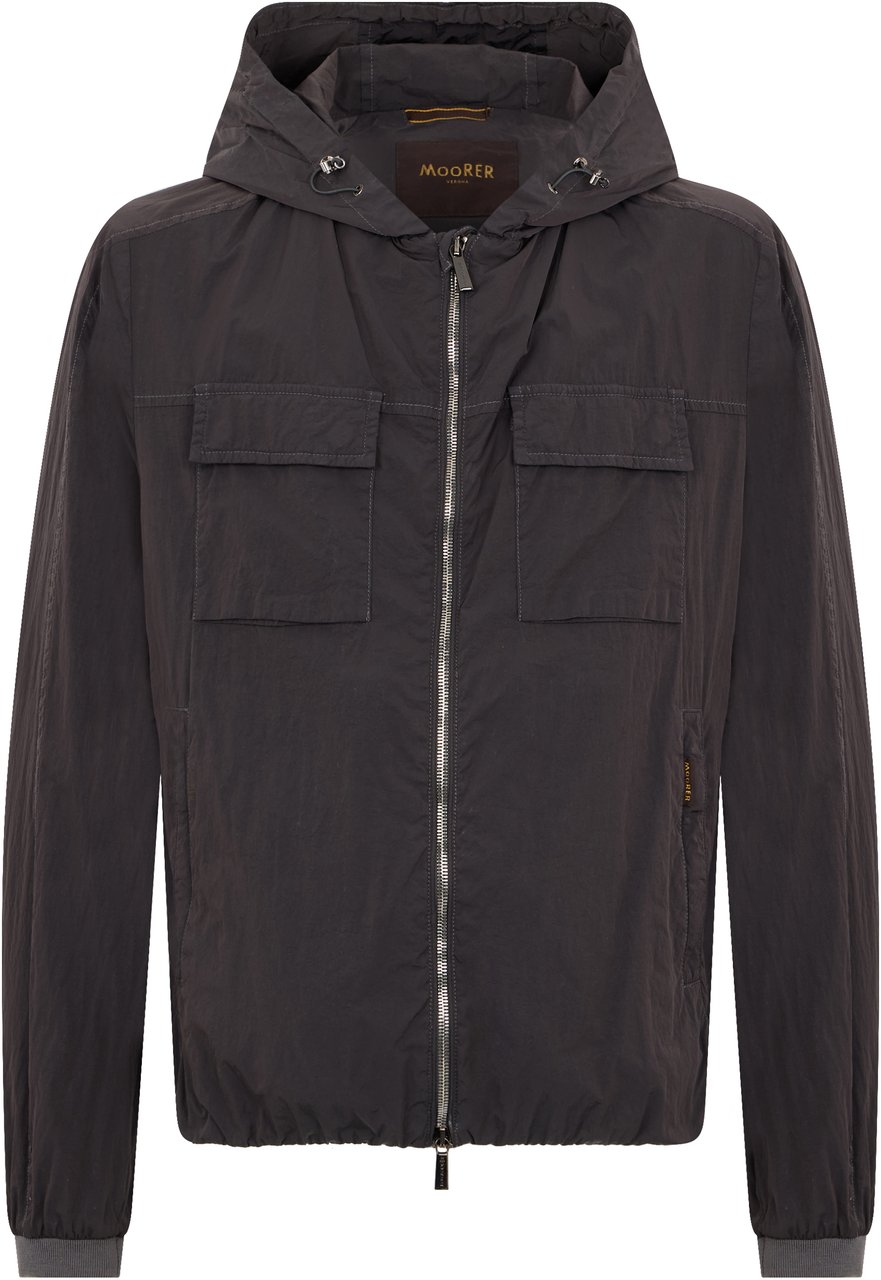 Moorer Modern and versatile hoodie Grijs