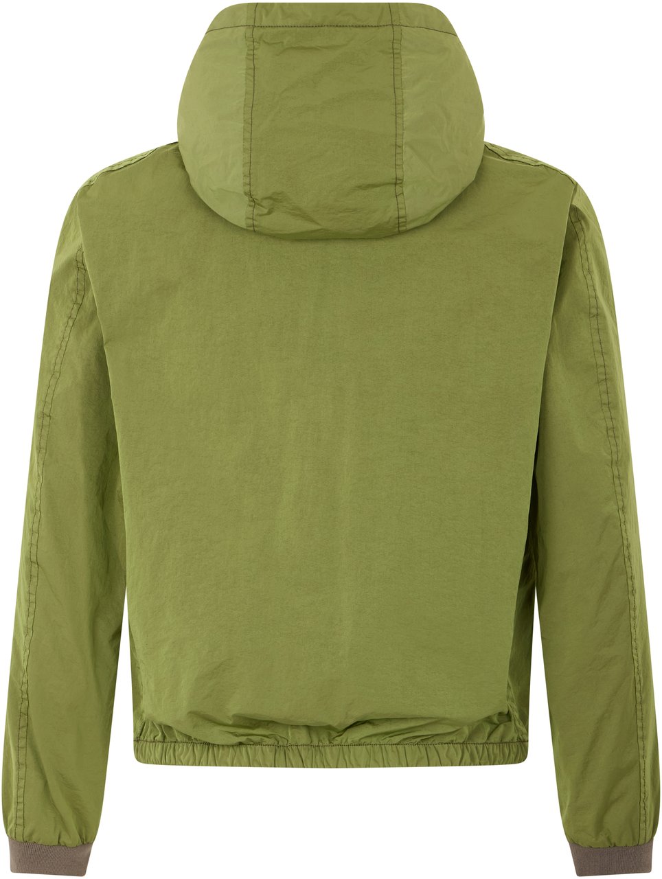 Moorer Green Jacket with Hood and Zip Groen