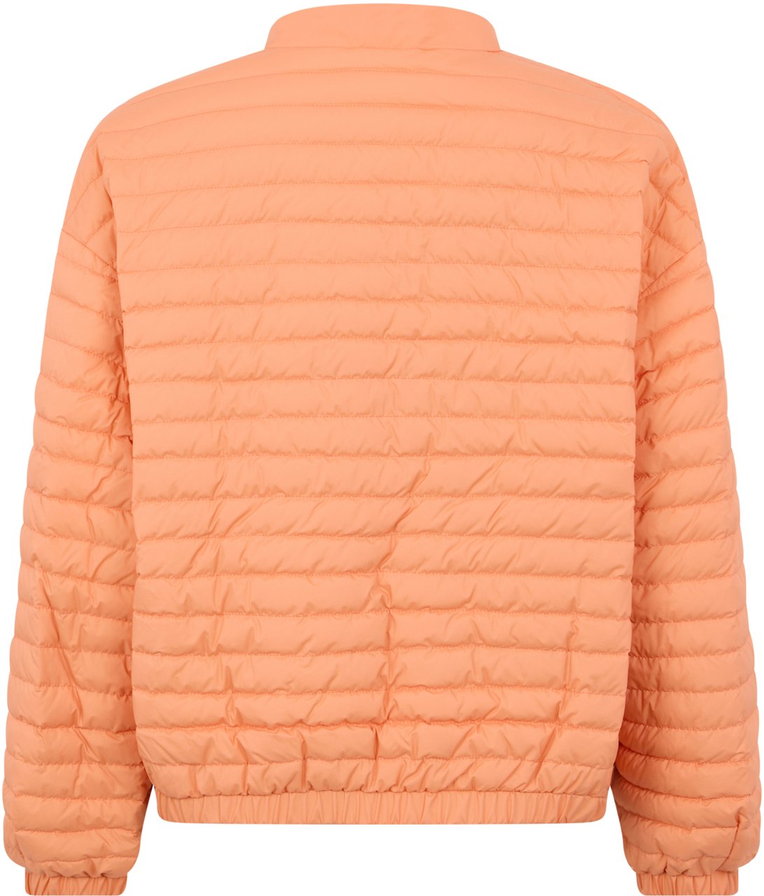 Moorer Padded jacket in salmon color with modern zip. Grijs