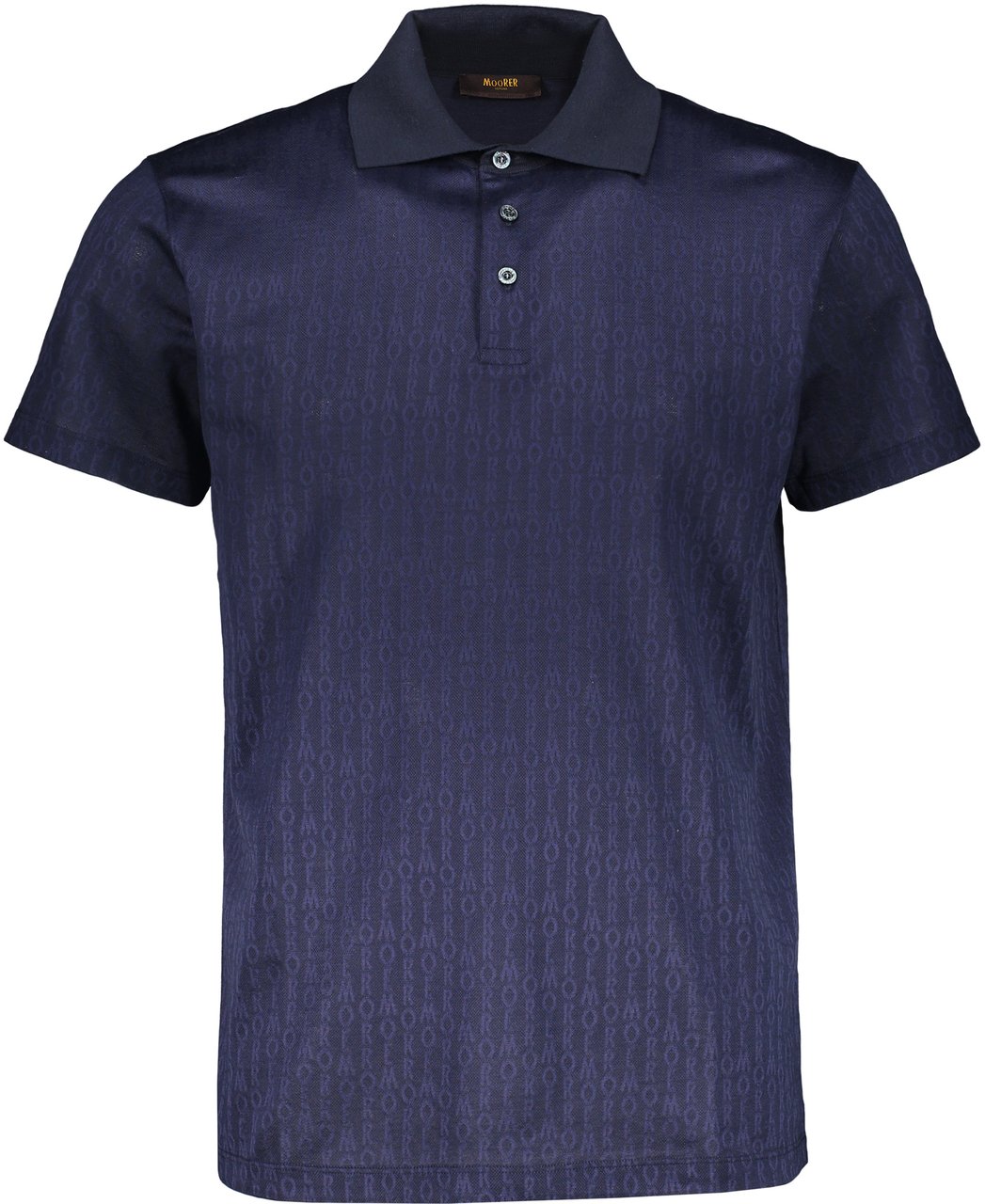 Moorer Cotton polo shirt Blauw