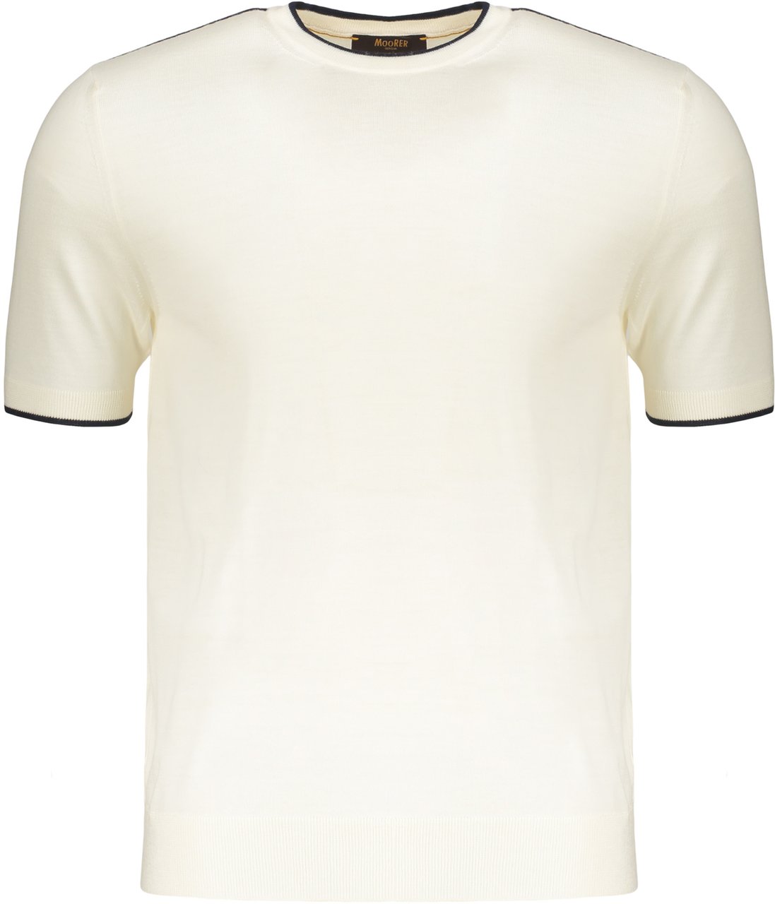 Moorer Knitted T-shirt Wit