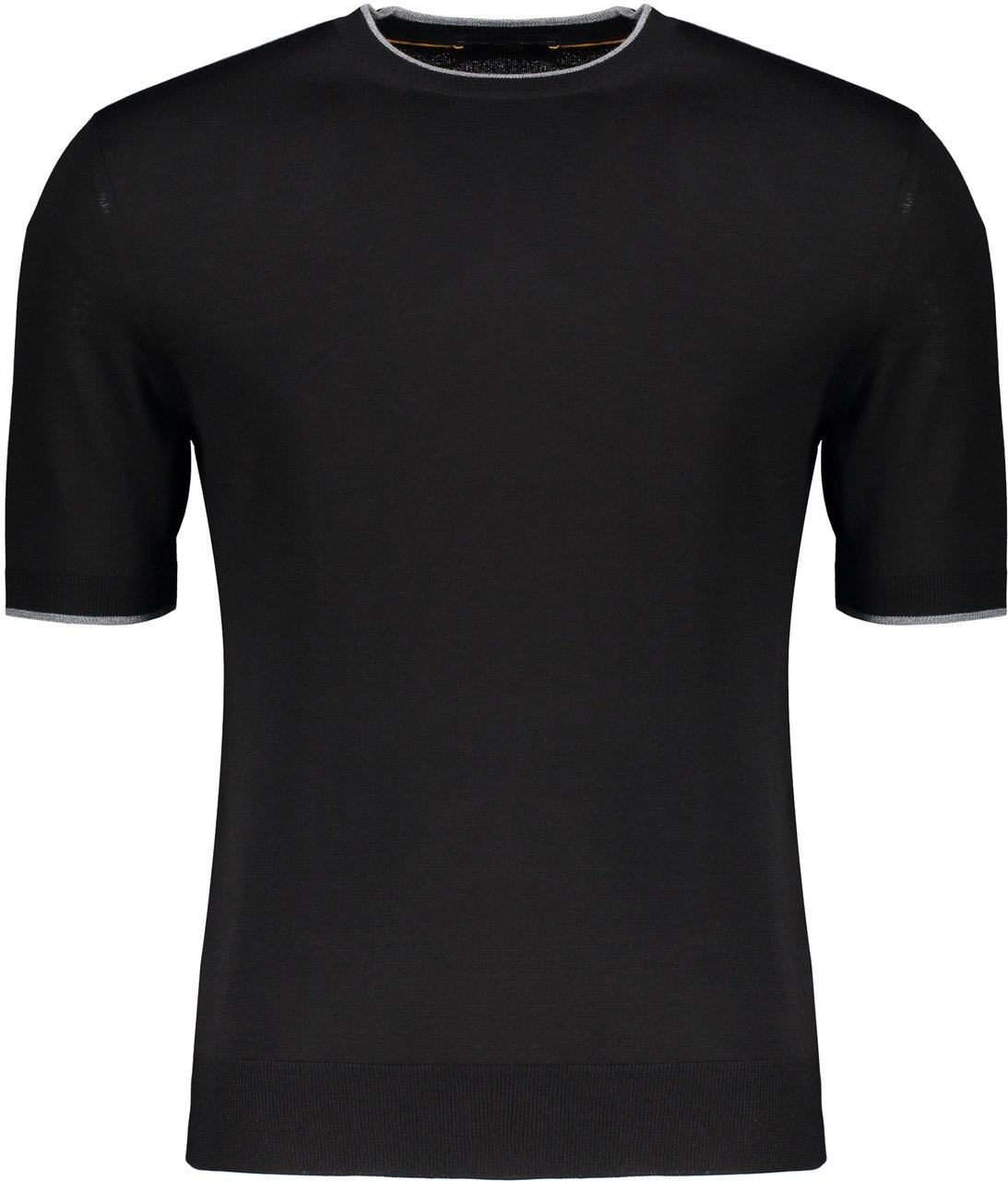 Moorer Knitted T-shirt Zwart