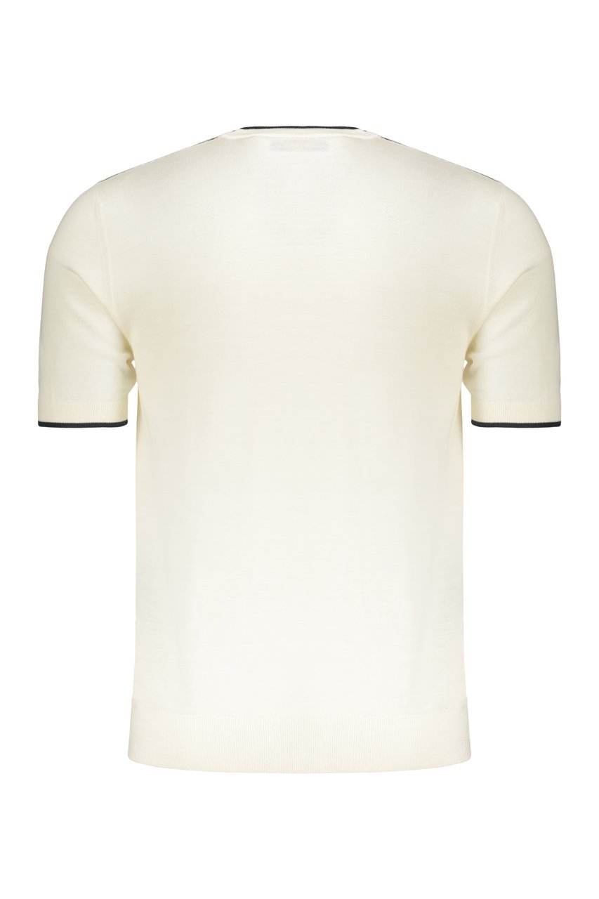 Moorer Knitted T-shirt Wit