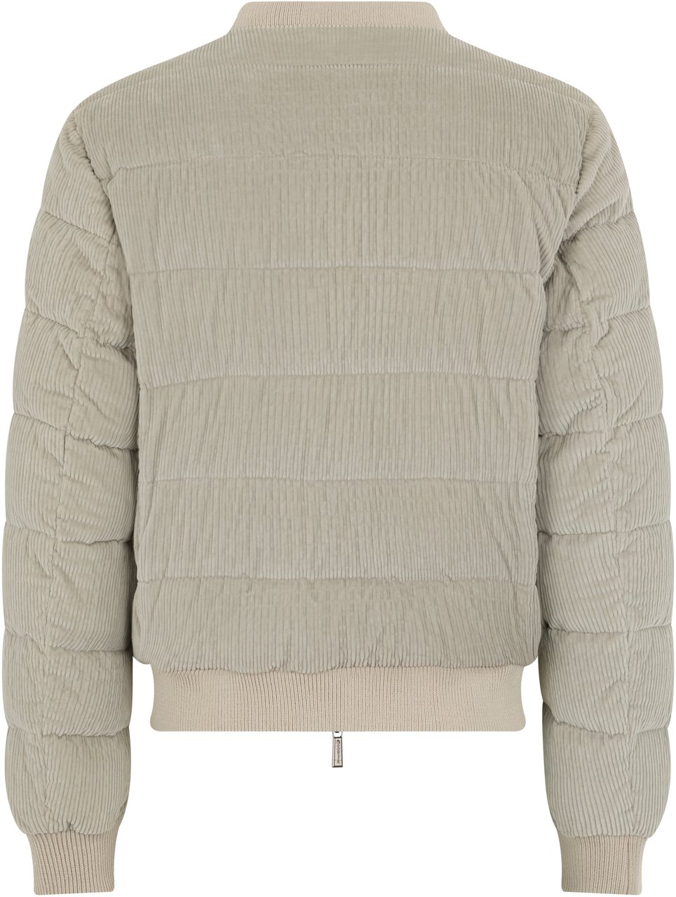 Moorer Light beige jacket with zip and collar Neutraal