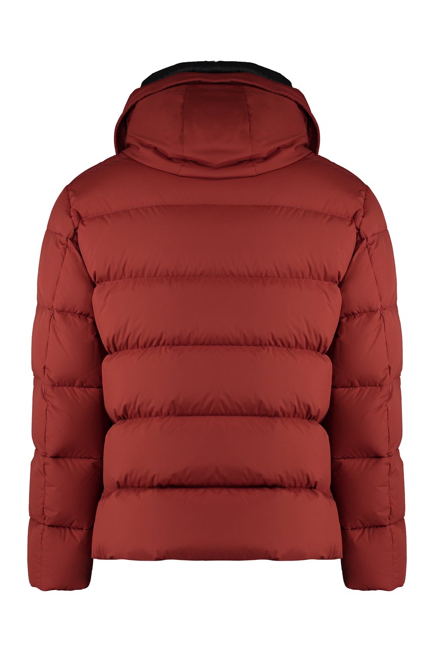 Moorer Erenio Hooded short down jacket Rood