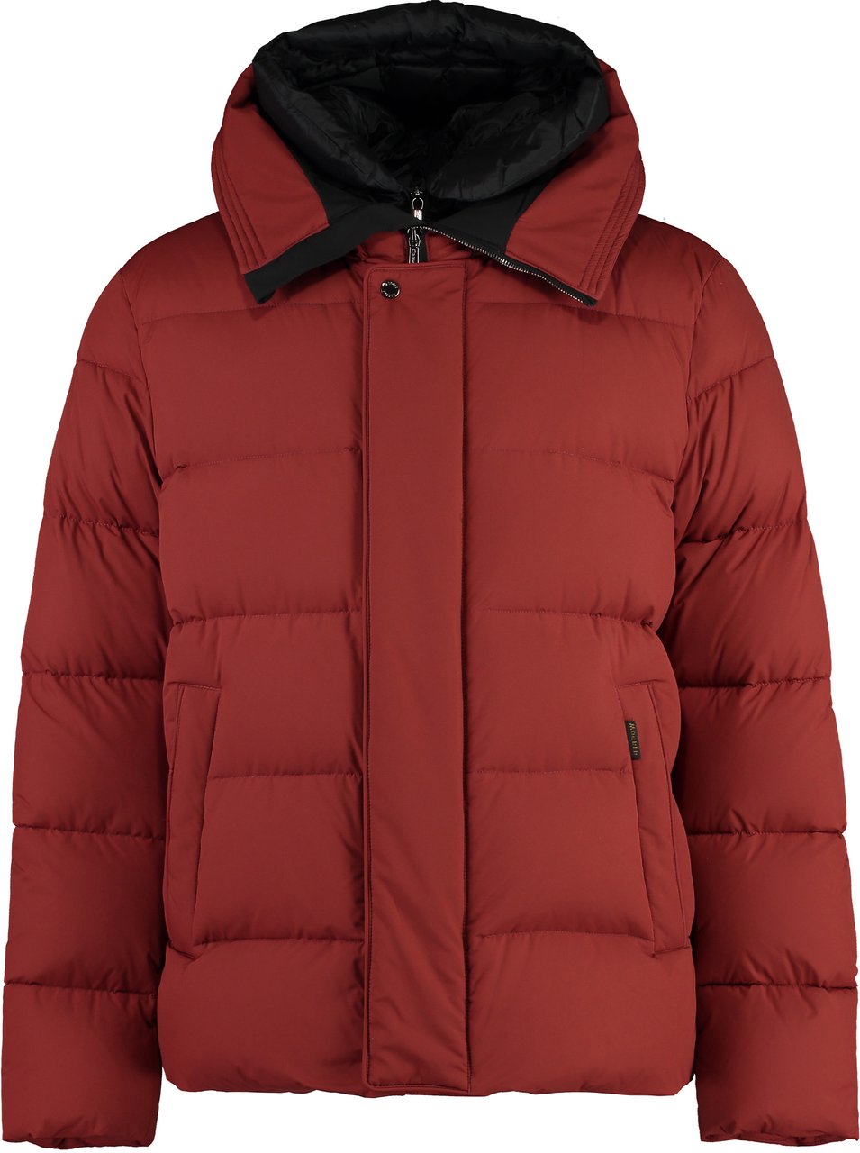 Moorer Erenio Hooded short down jacket Rood