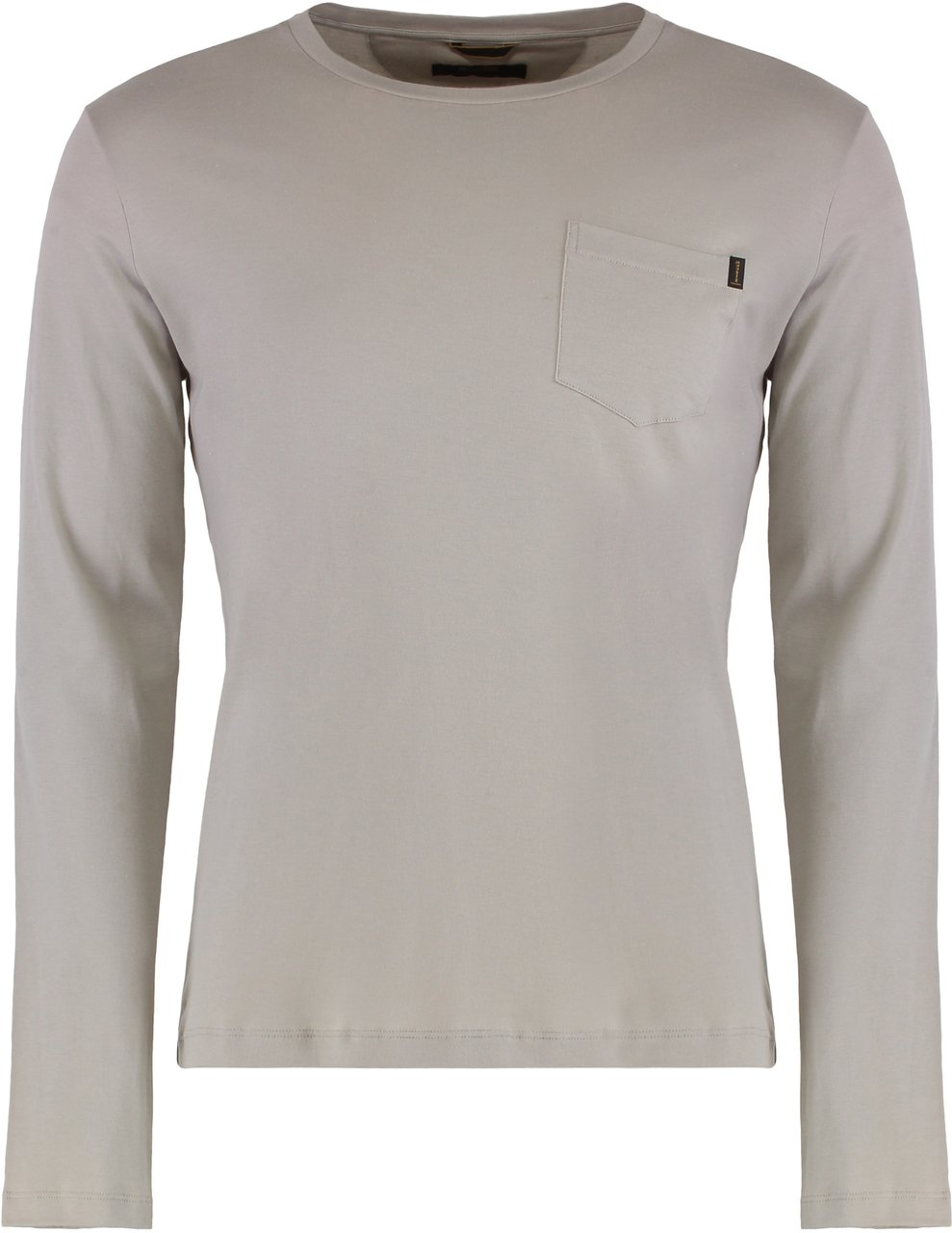 Moorer Long sleeve T-shirt in cotton and cashmere Neutraal