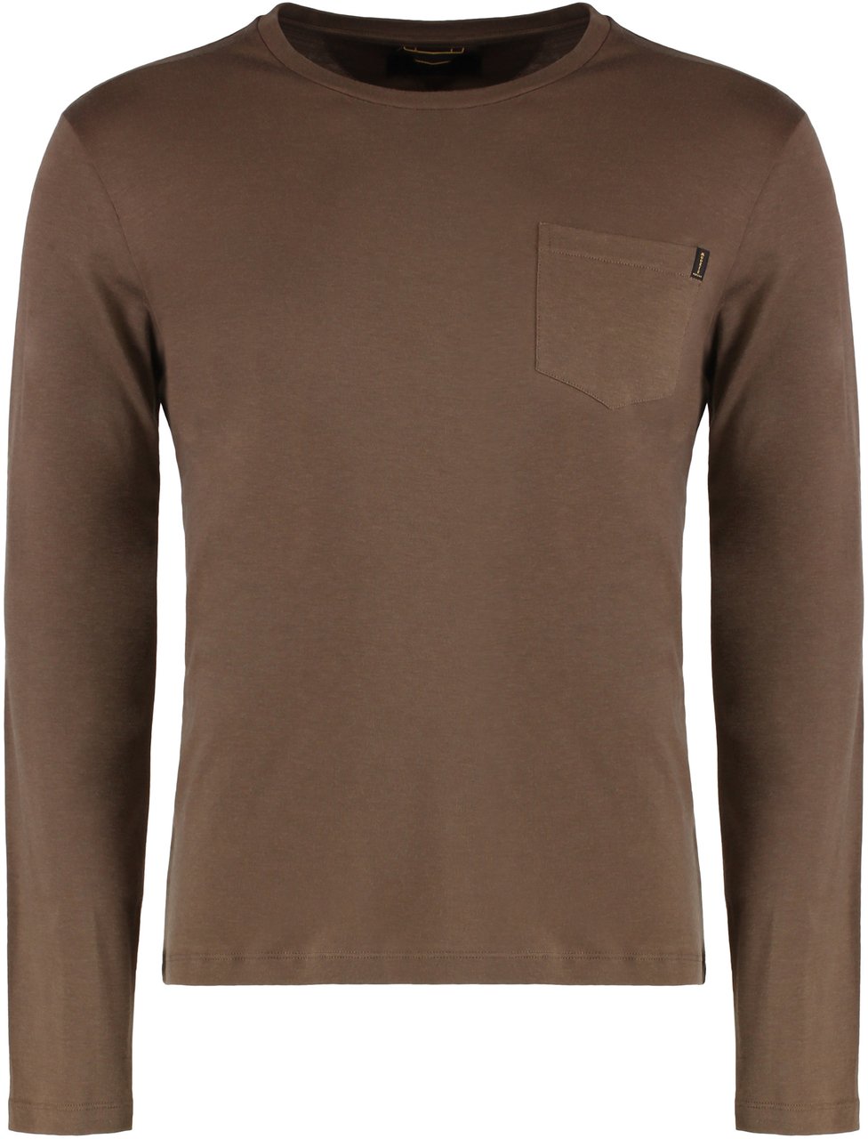 Moorer Long sleeve T-shirt in cotton and cashmere Neutraal