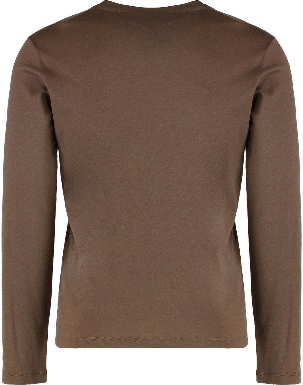 Moorer Long sleeve T-shirt in cotton and cashmere Neutraal