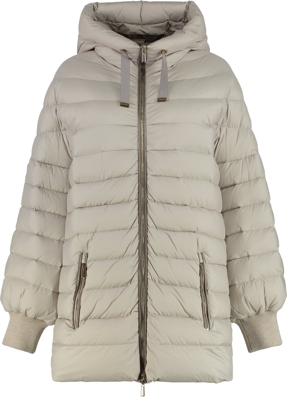 Moorer Etna Hooded down jacket Neutraal