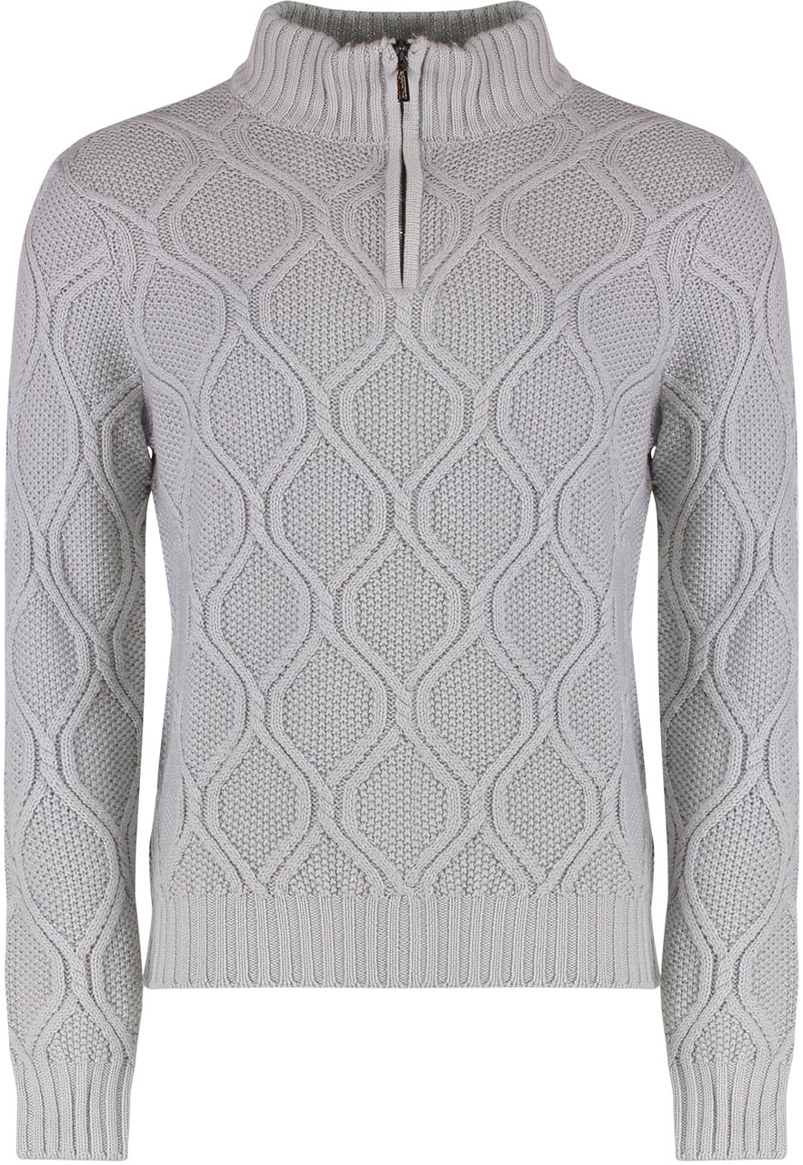 Moorer Fedro turtleneck sweater Neutraal