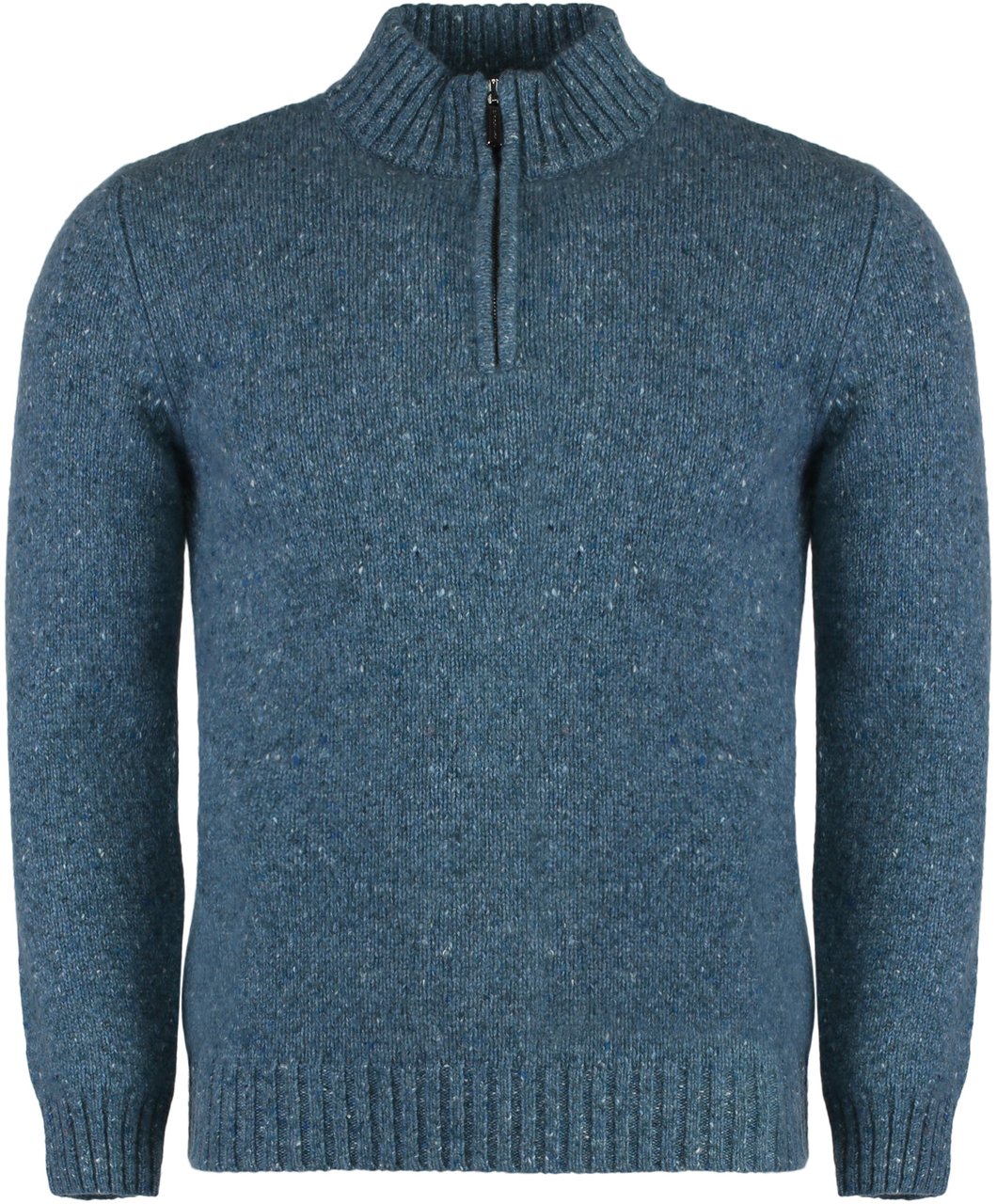 Moorer Fedro wool blend turtleneck sweater Blauw