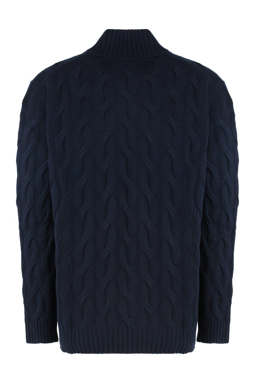 Moorer Fedro turtleneck sweater Blauw