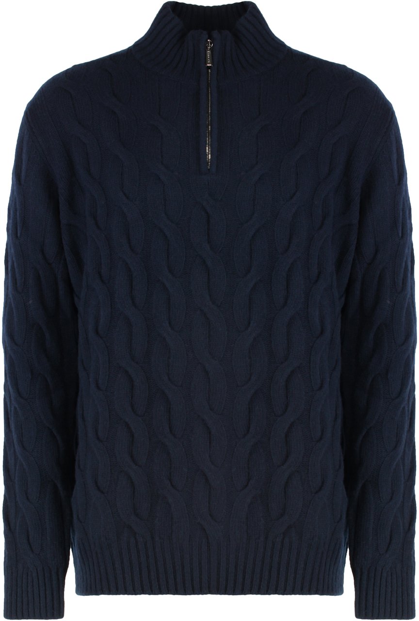 Moorer Fedro turtleneck sweater Blauw