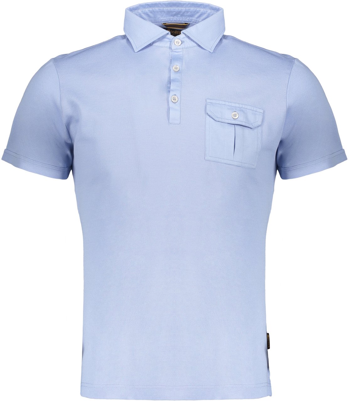 Moorer Cotton polo shirt Blauw