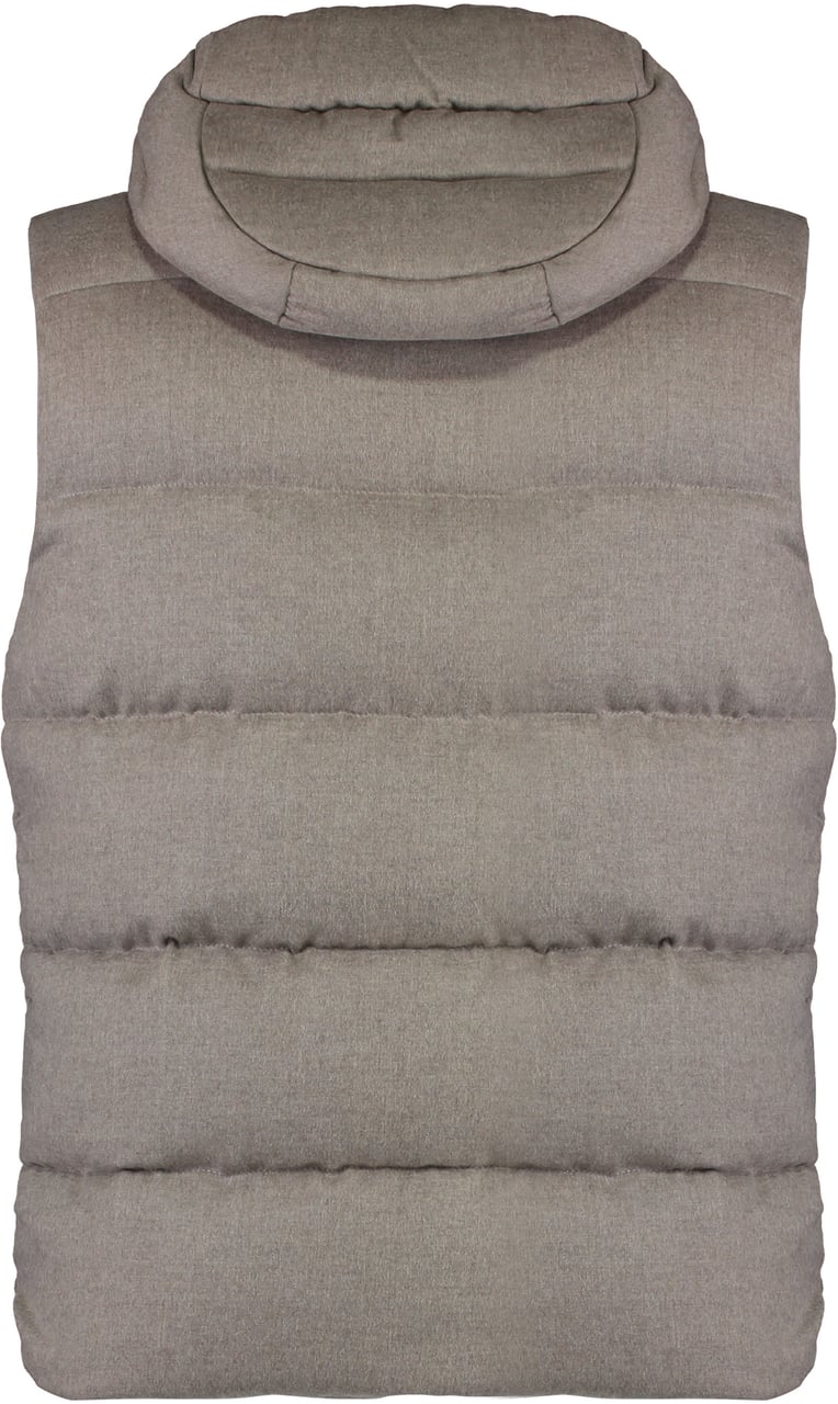 Moorer Fire hooded bodywarmer Neutraal