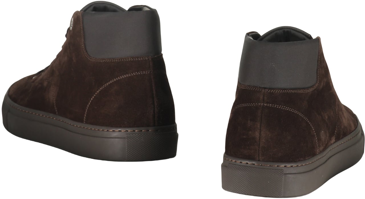 Moorer Dark leather shoes, versatile and refined Donkergrijs