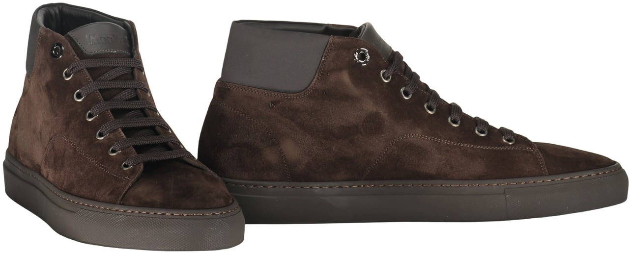 Moorer Dark leather shoes, versatile and refined Donkergrijs