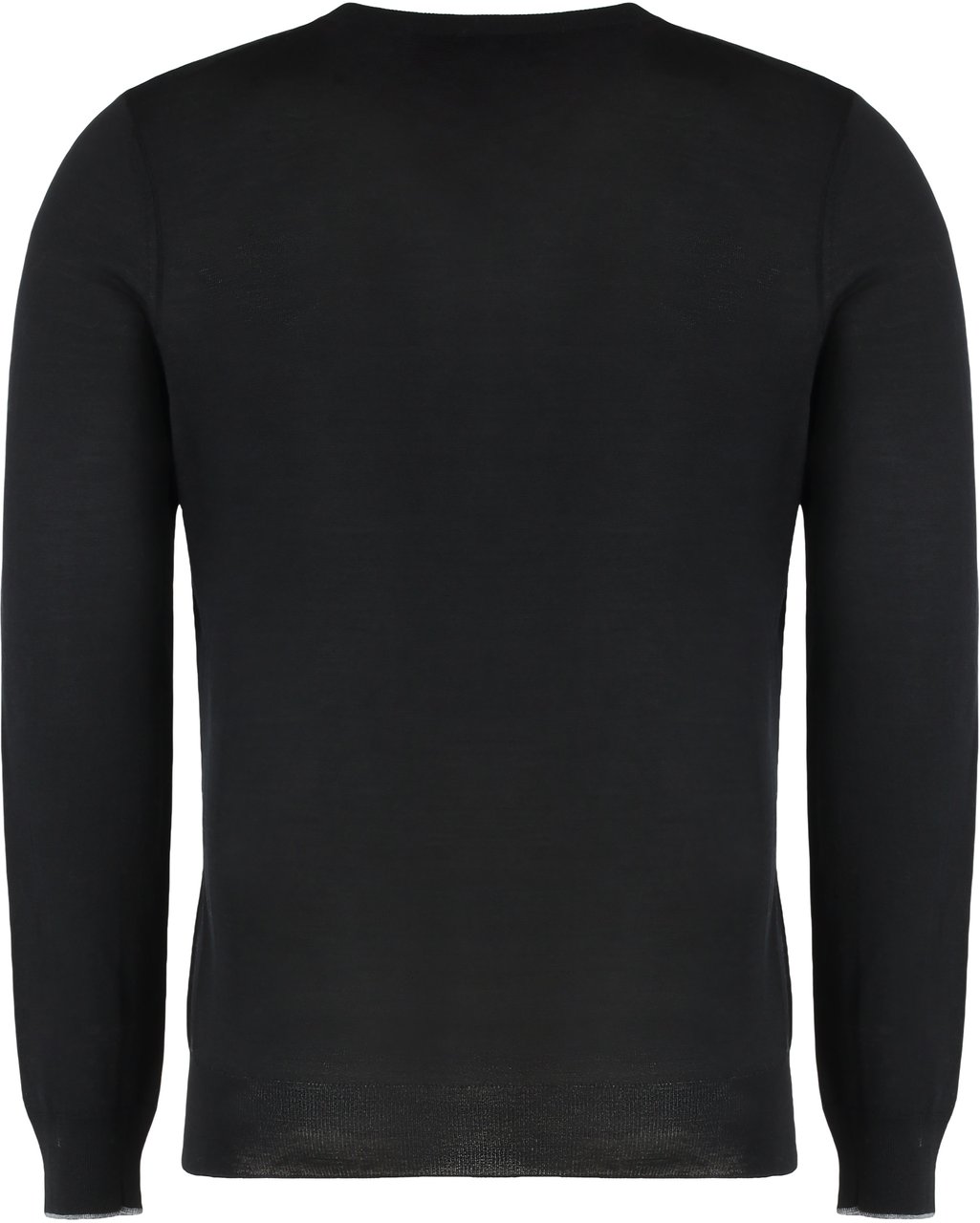 Moorer Crew neck sweater in cotton Zwart