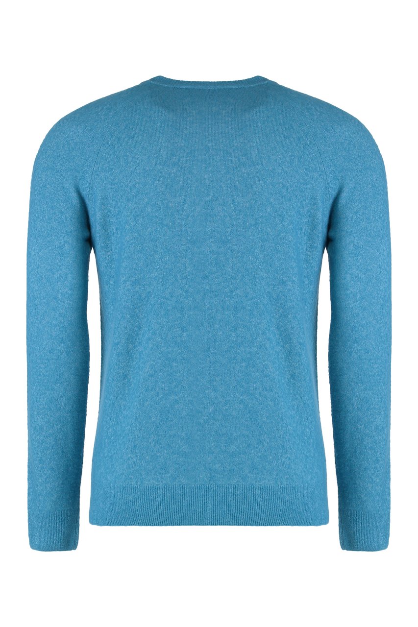 Moorer Frankie long sleeve crew-neck sweater Blauw
