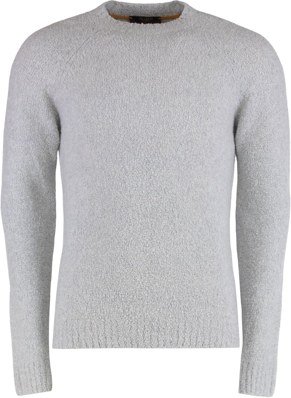 Moorer Crewneck sweater in wool blend Grijs