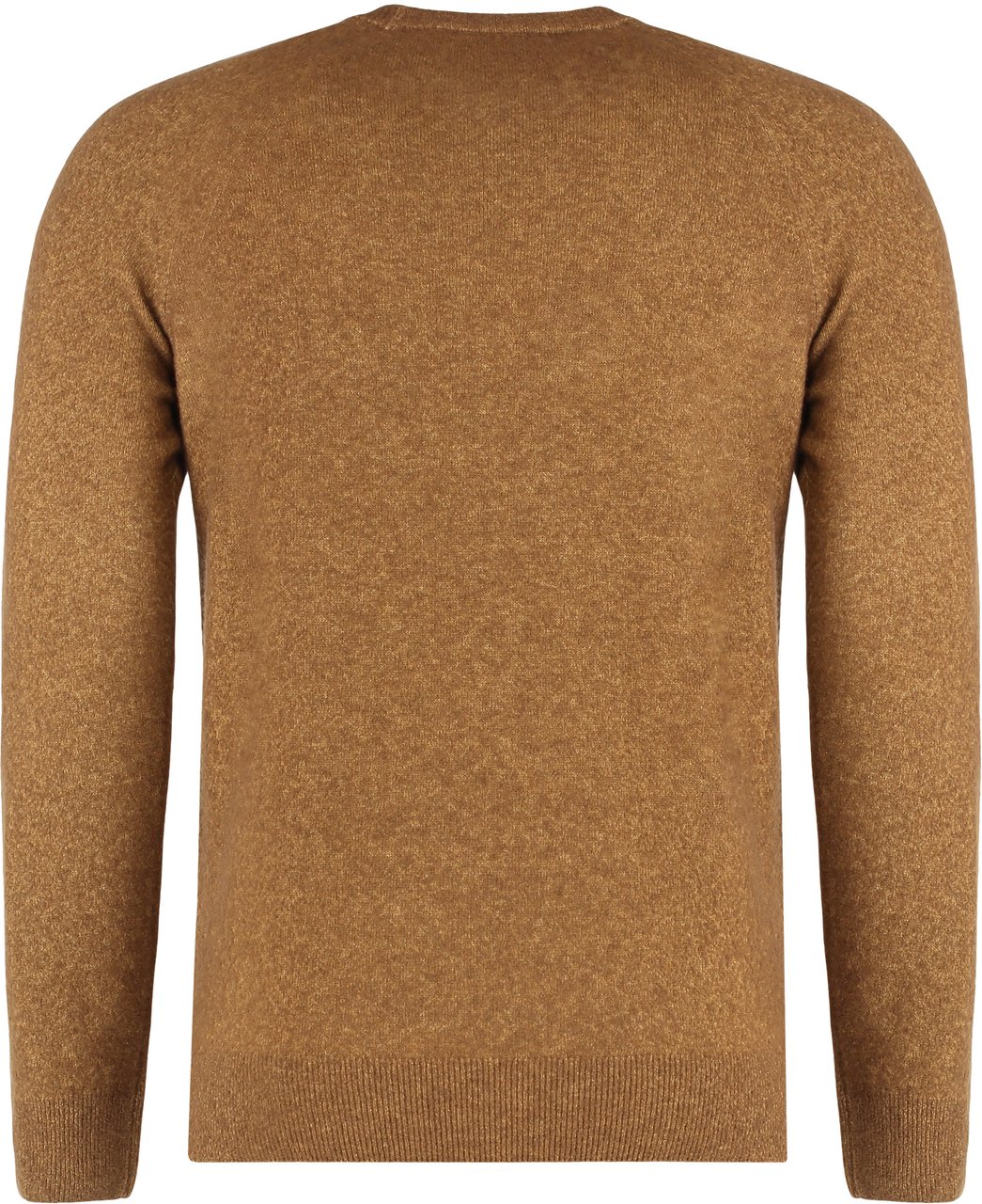 Moorer Crew neck sweater in cashmere and silk Neutraal
