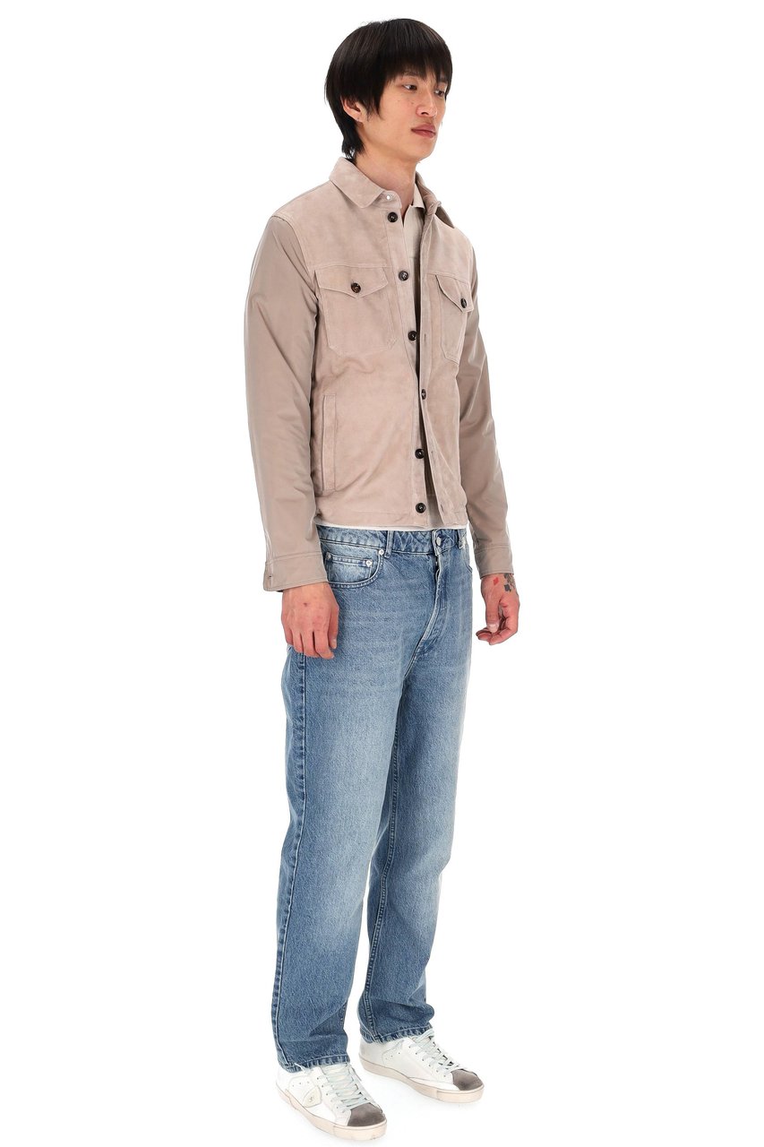 Moorer High-Density Technical Fabric Rain Jacket Neutraal