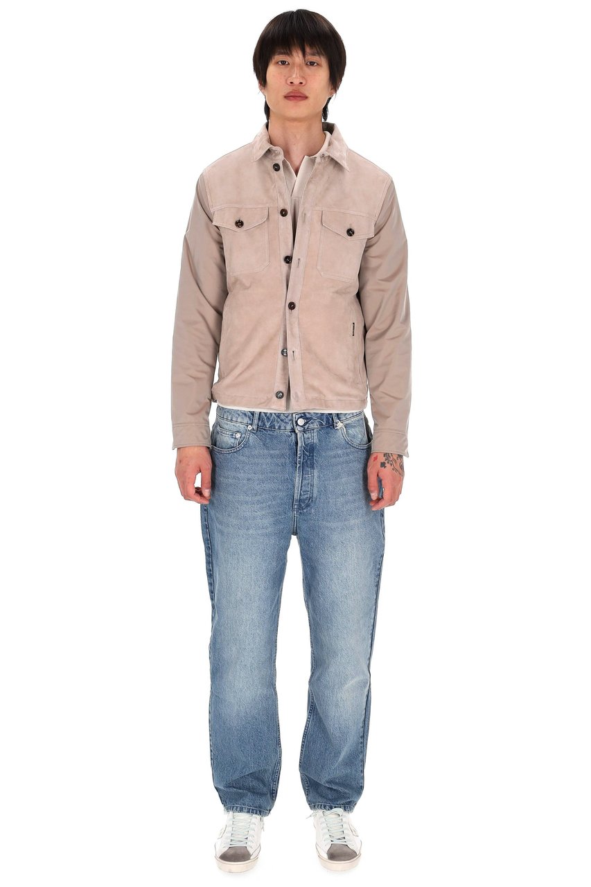 Moorer High-Density Technical Fabric Rain Jacket Neutraal