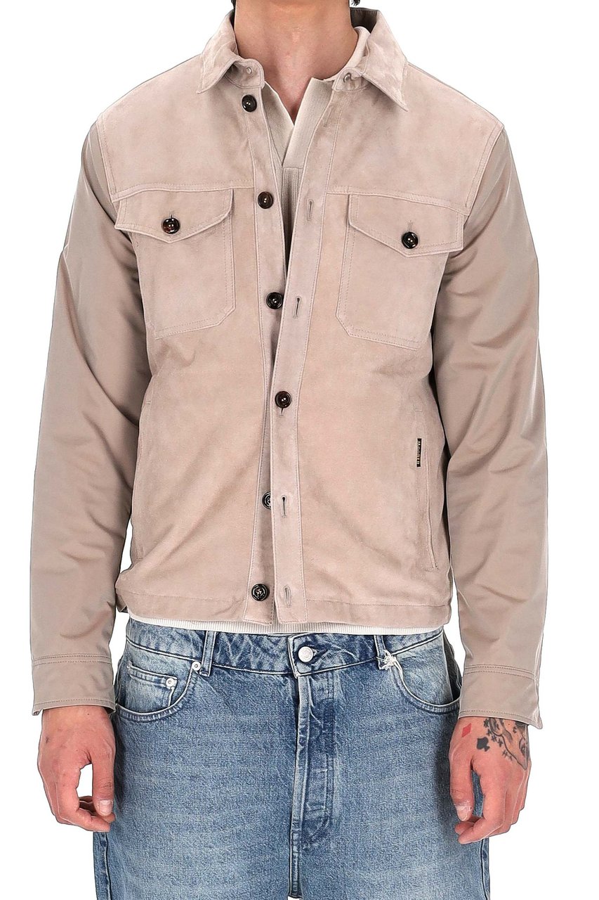 Moorer High-Density Technical Fabric Rain Jacket Neutraal